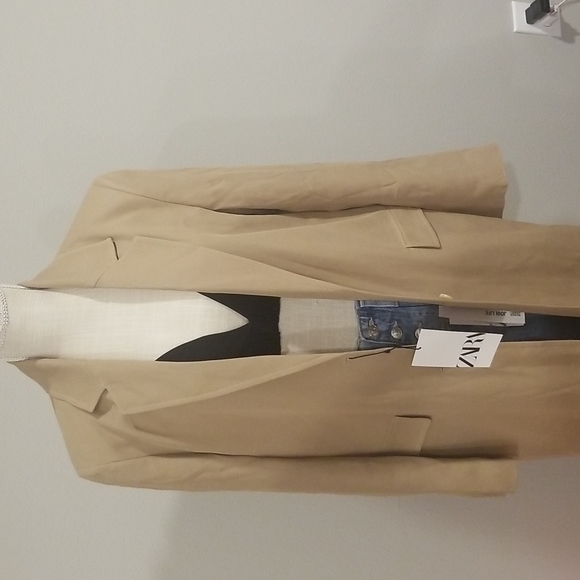 Zara Coat Flowing frock trench coat long jacket sz XS - Picture 9 of 12